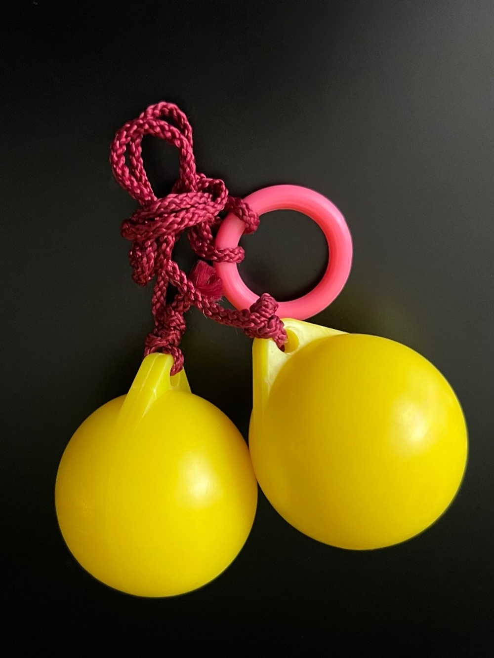 Yellow Kerbangers, Clackers, Click Clackers, Knockers~Brand New in Package